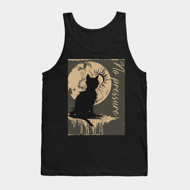 Cat No pressure Tank Top by FehuMarcinArt